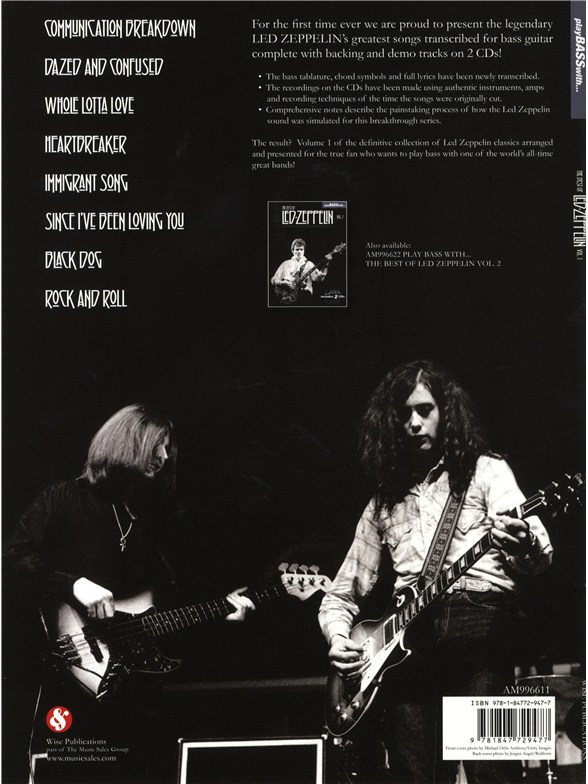 Play Bass With... The Best Of Led Zeppelin Volume 1 Bass Guitar