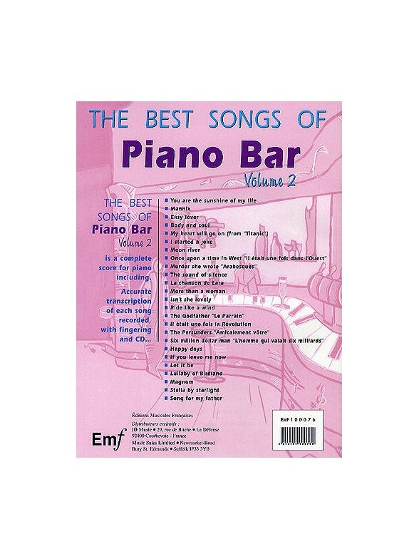 The Best Songs Of Piano Bar Volume 2 Piano & Guitar Sheet Music