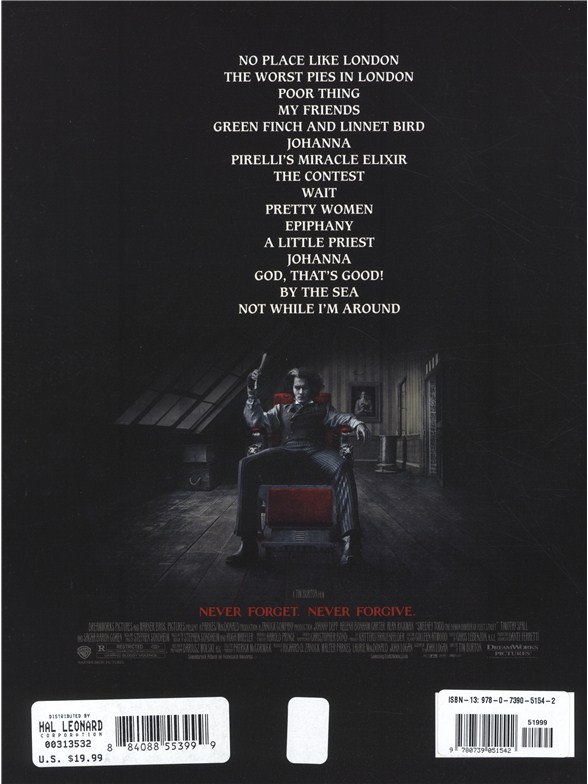 stephen sondheim sweeney todd the movie piano vocal sheet sweeney todd epiphany sheet music