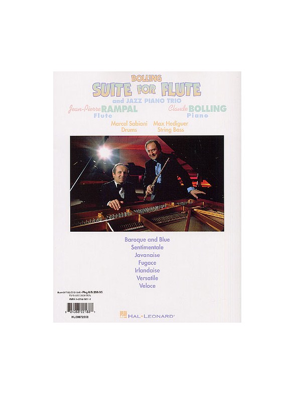 Claude Bolling Suite For Flute And Jazz Piano Trio (Book And CD