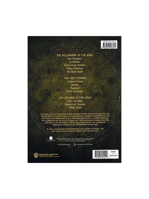 Lord Of The Rings Instrumental Solos Recorder Lord Of The Rings Instrumental Solos Recorder