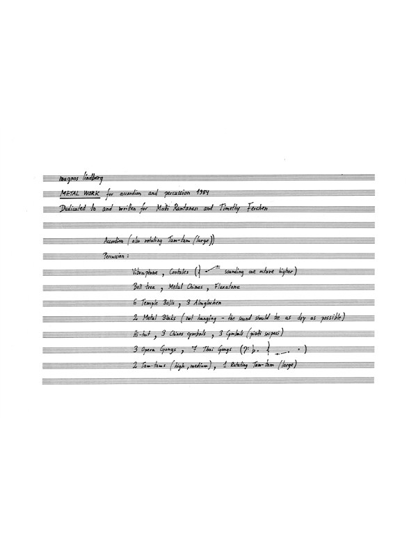 magnus lindberg metal work accordion sheet music sheet music accordeon sheet music