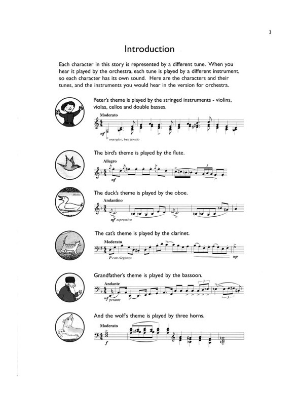 Serge Prokofiev Peter And The Wolf (Easy Piano Picture Book) Bassoon