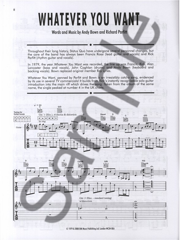 status quo guitar legends guitar tab sheet music sheet music guitar tab sheet music