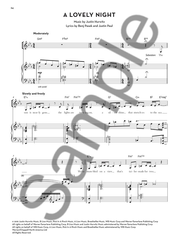 la la land music from the motion picture soundtrack pvg piano la la land a lovely night sheet music