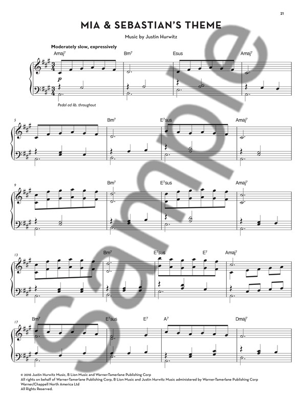 la la land music from the motion picture soundtrack pvg piano motion picture soundtrack sheet music