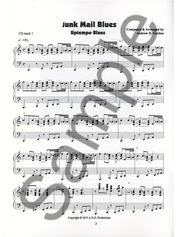 andrew d gordon boogie woogie and the blues piano sheet music boogie woogie piano sheet music