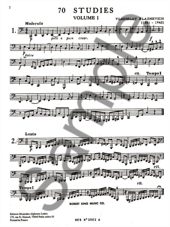 blazhevich 70 studies for tuba