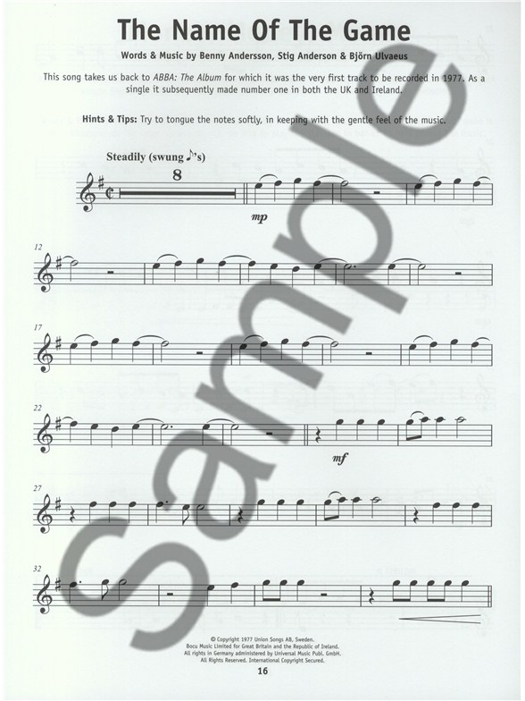 Really Easy Flute Abba Flute Sheet Music Sheet Music & Songbooks