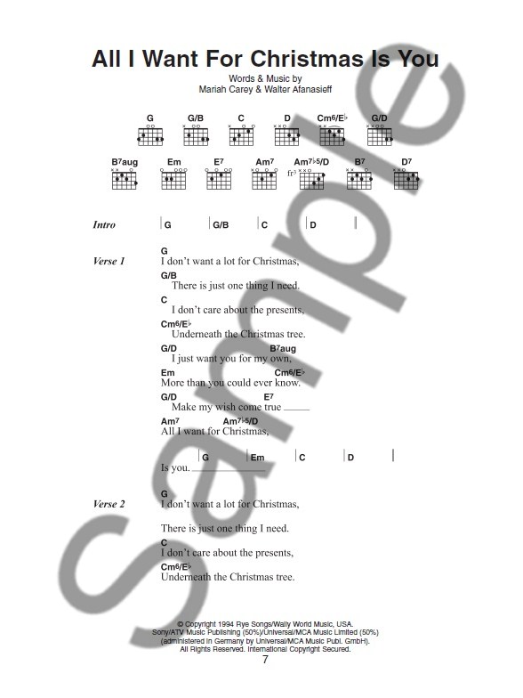 The Little Black Songbook Christmas Songs Lyrics & Chords Sheet