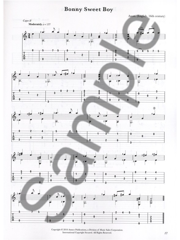 Easy Renaissance Pieces For Classical Guitar Classical Guitar Sheet