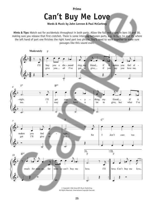 Really Easy Piano Duets: Pop Favourites - Piano Duet Sheet Music ...