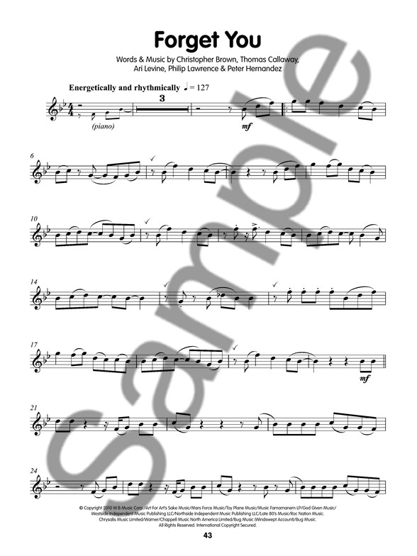 Playalong 50/50 Alto Sax 50 Pop Hits Alto Saxophone Sheet Music
