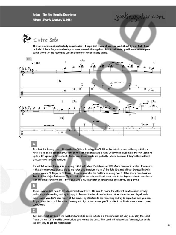 Blues Lead Guitar Solos Guitar Sheet Music Sheet