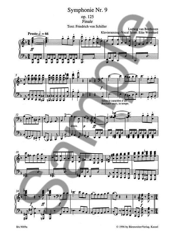 Ludwig Van Beethoven Symphony No.9 In D Minor Op.125 Final Chorus