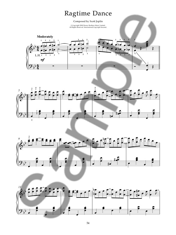 the easy piano collection joplin gold cd edition piano sheet the ragtime dance sheet music