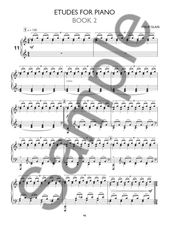 philip glass the complete piano etudes piano sheet music sheet etude sheet music