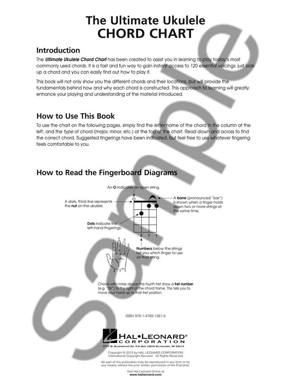 the ultimate ukulele chord chart ukulele books tuition uke chord chart