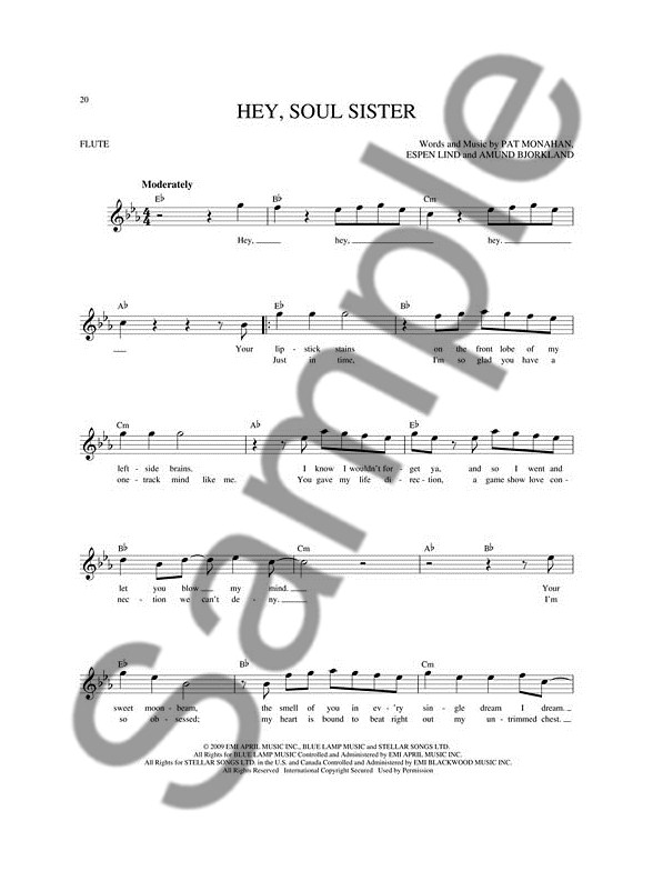Easy Pop Melodies For Flute Flute Sheet Music Sheet Music