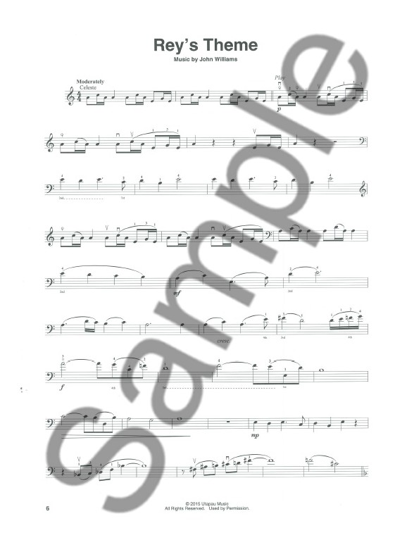 hal leonard cello play along star wars the force awakens book