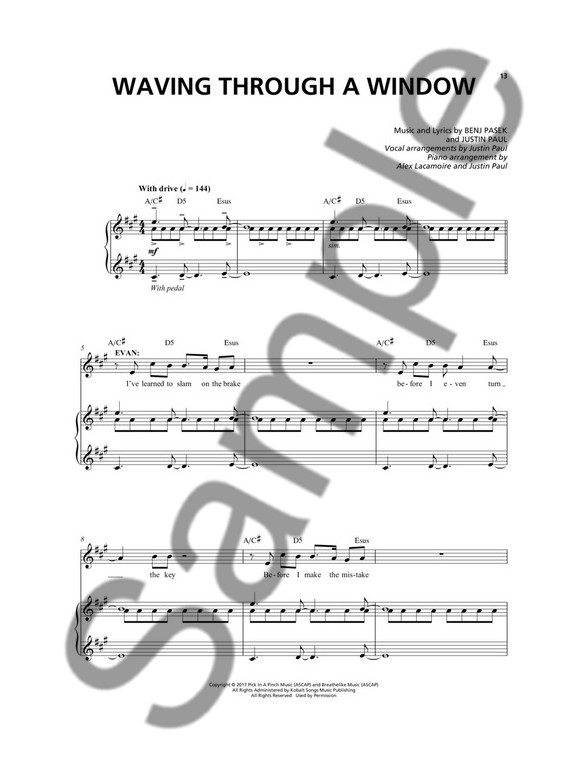 dear evan hansen vocal selections piano vocal sheet music requiem dear evan hansen sheet music