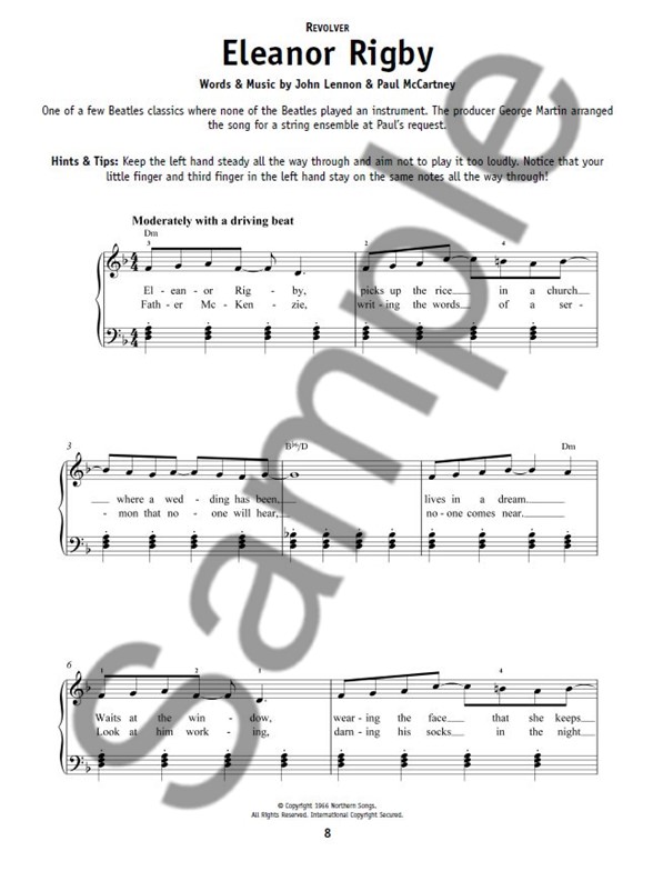 really easy piano the beatles piano sheet music sheet music the beatles piano sheet music