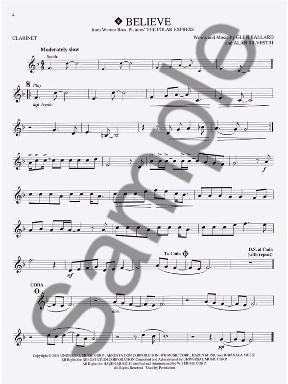 Hal Leonard Instrumental PlayAlong Movie Music