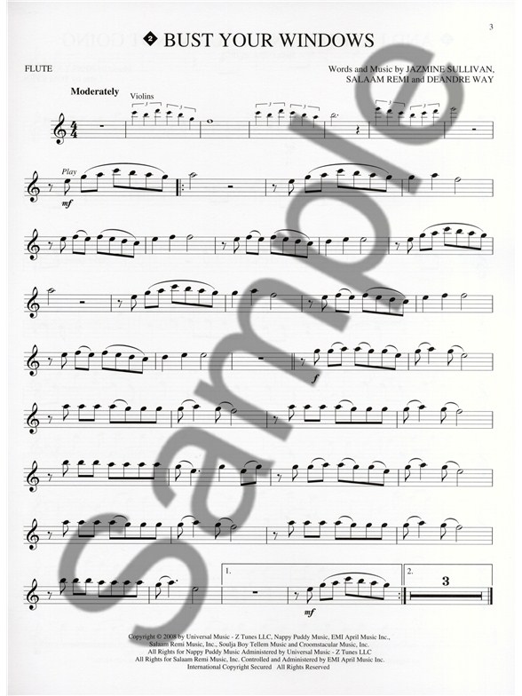 Instrumental PlayAlong Glee (Flute) Flute Audio / Video Sheet
