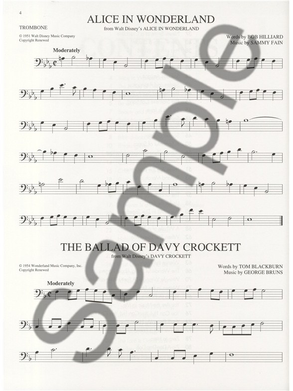 the big book of disney songs trombone trombone sheet music trombone sheet music