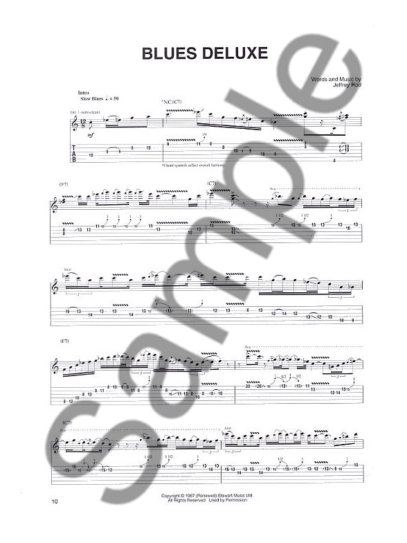 Joe Bonamassa Best Of (TAB) Guitar Tab Sheet Music Sheet Music