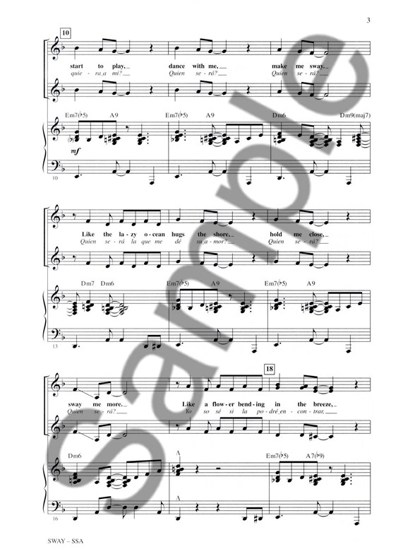 pablo beltran ruiz sway quien sera ssa piano accompaniment sway piano sheet music