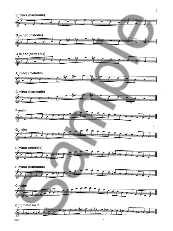 saxophone scales