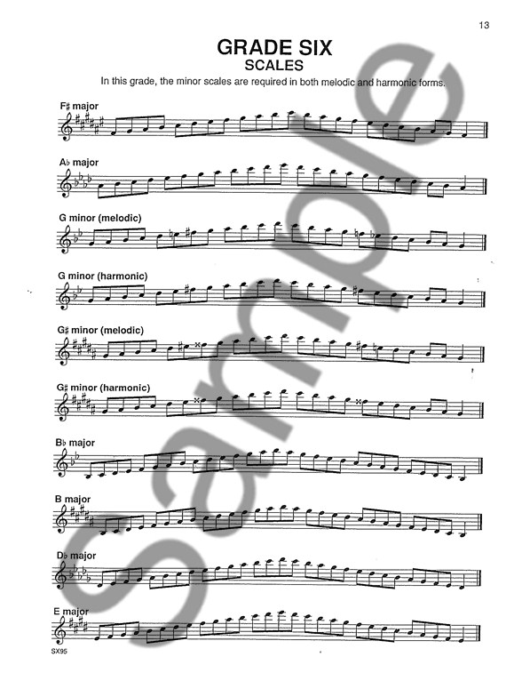 saxophone scales
