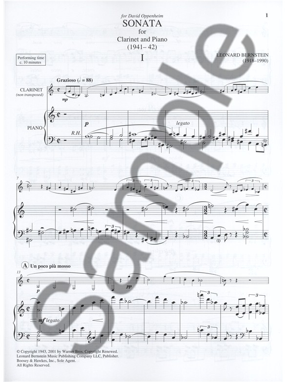 BERNSTEIN CLARINET SONATA PDF BERNSTEIN CLARINET SONATA PDF