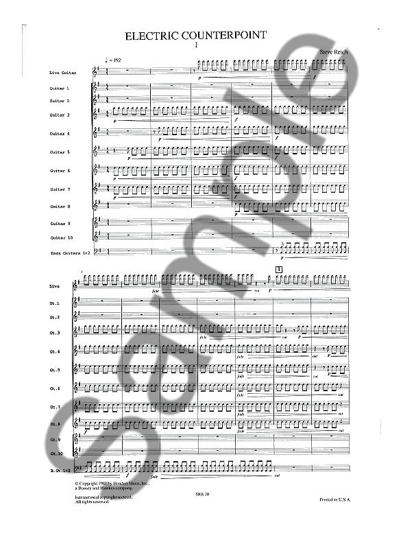 Steve reich electric counterpoint image