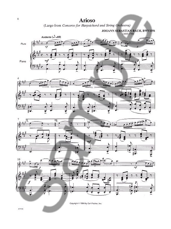Solos For Flute 36 Repertoire Pieces With Piano Piano