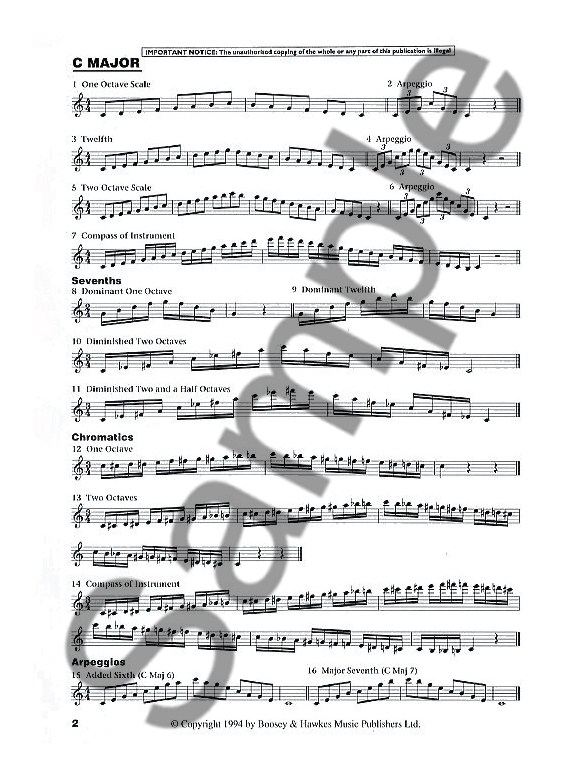 saxophone scales