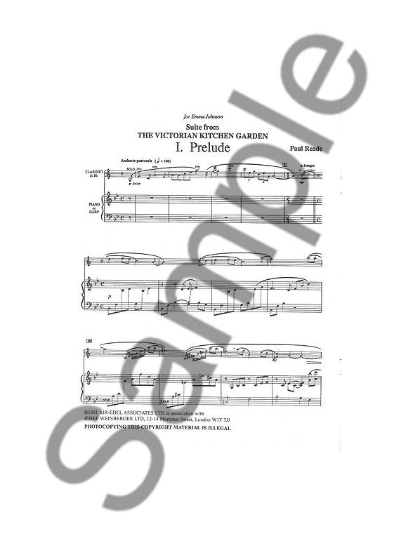 Paul Reade The Victorian Kitchen Garden Suite Piano