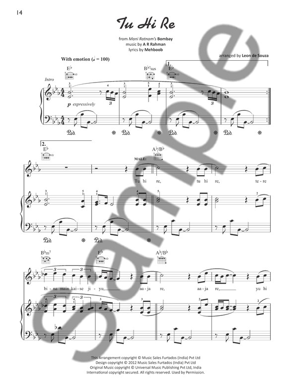 bollywood classics volume 1 piano vocal guitar sheet music hindi songs piano sheet music