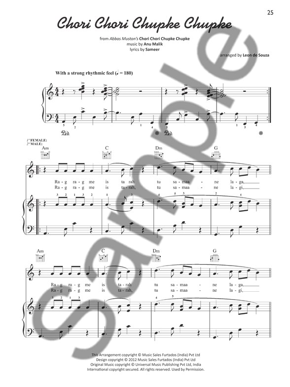 bollywood classics volume 1 piano vocal guitar sheet music bollywood piano sheet music