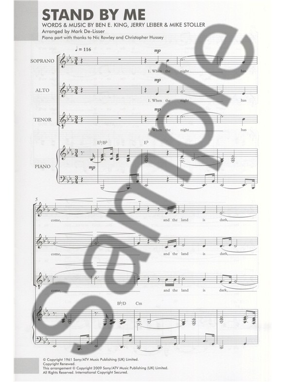 ben e king stand by me sat piano piano accompaniment sheet stand by me sheet music free