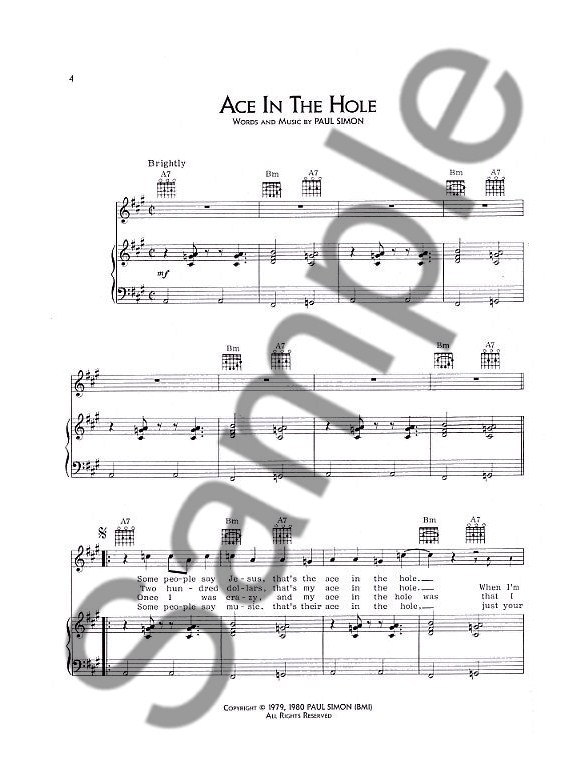 paul simon voice type paul simon anthology piano vocal guitar sheet music paul simon voice type paul simon anthology piano vocal guitar sheet music