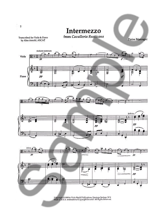 pietro mascagni intermezzo from cavalleria rusticana piano intermezzo cavalleria rusticana sheet music