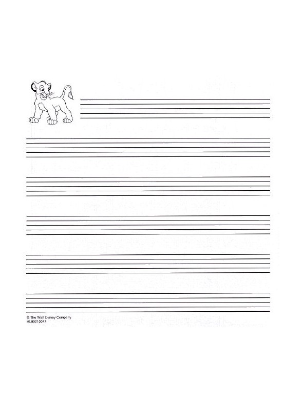 the lion king music manuscript paper tuition musicroom com manuscript paper