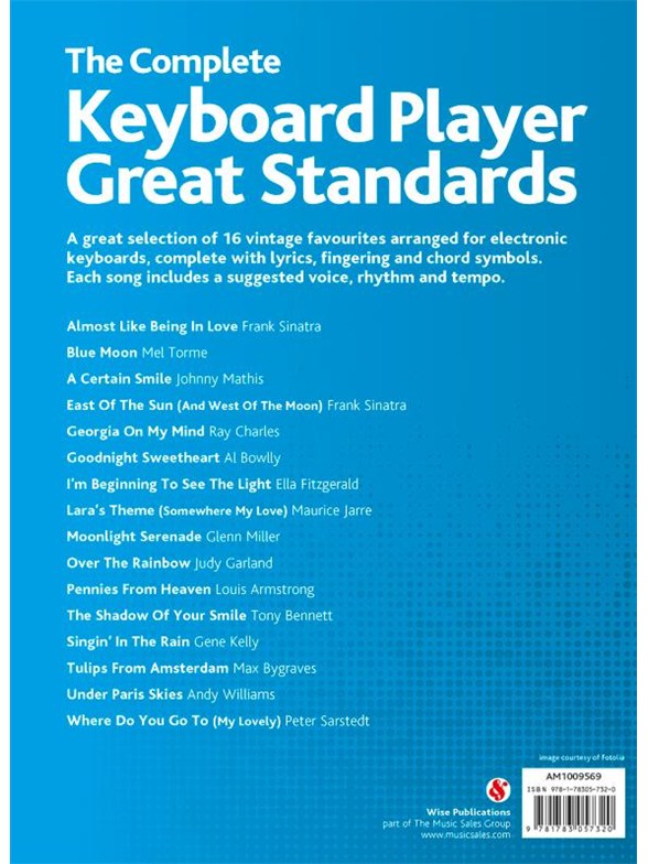 The Complete Keyboard Player Great Standards Keyboard Sheet Music