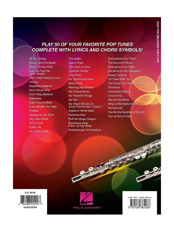 Easy Pop Melodies For Flute Flute Sheet Music Sheet Music