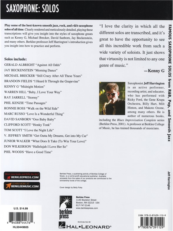 Famous Saxophone Solos From R&B, Pop And Smooth Jazz Saxophone