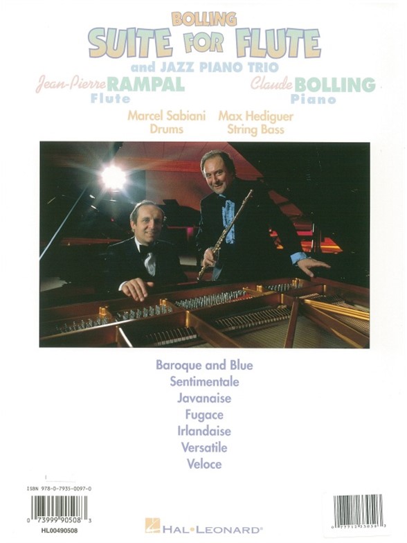 claude bolling suite for flute and jazz piano trio drums sheet claude bolling suite for flute and jazz piano sheet music