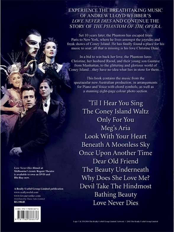 phantom of the opera songs in order