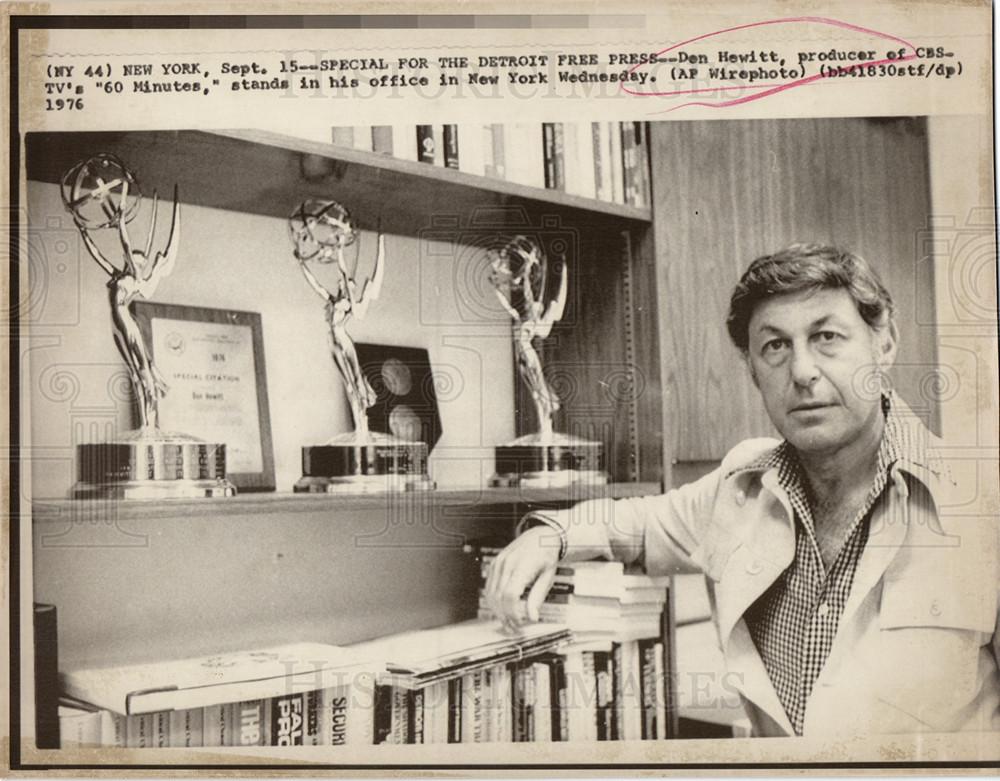 Press Foto de 1976. Imágenes históricas- Don Hewitt creador de 60 Minutos para la CBS.